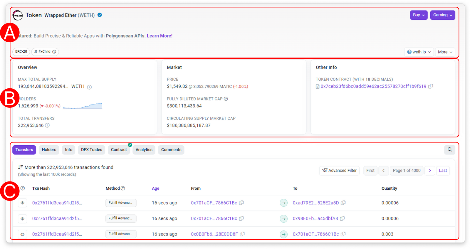 Basescan Information Center | Understanding the Token page